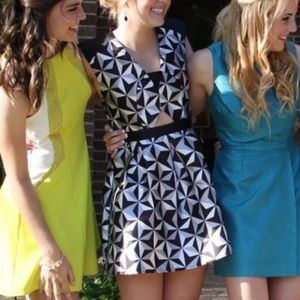 Geometric cocktail dress